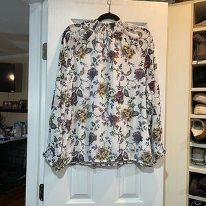 Ann Taylor Multicolor Floral Blouse